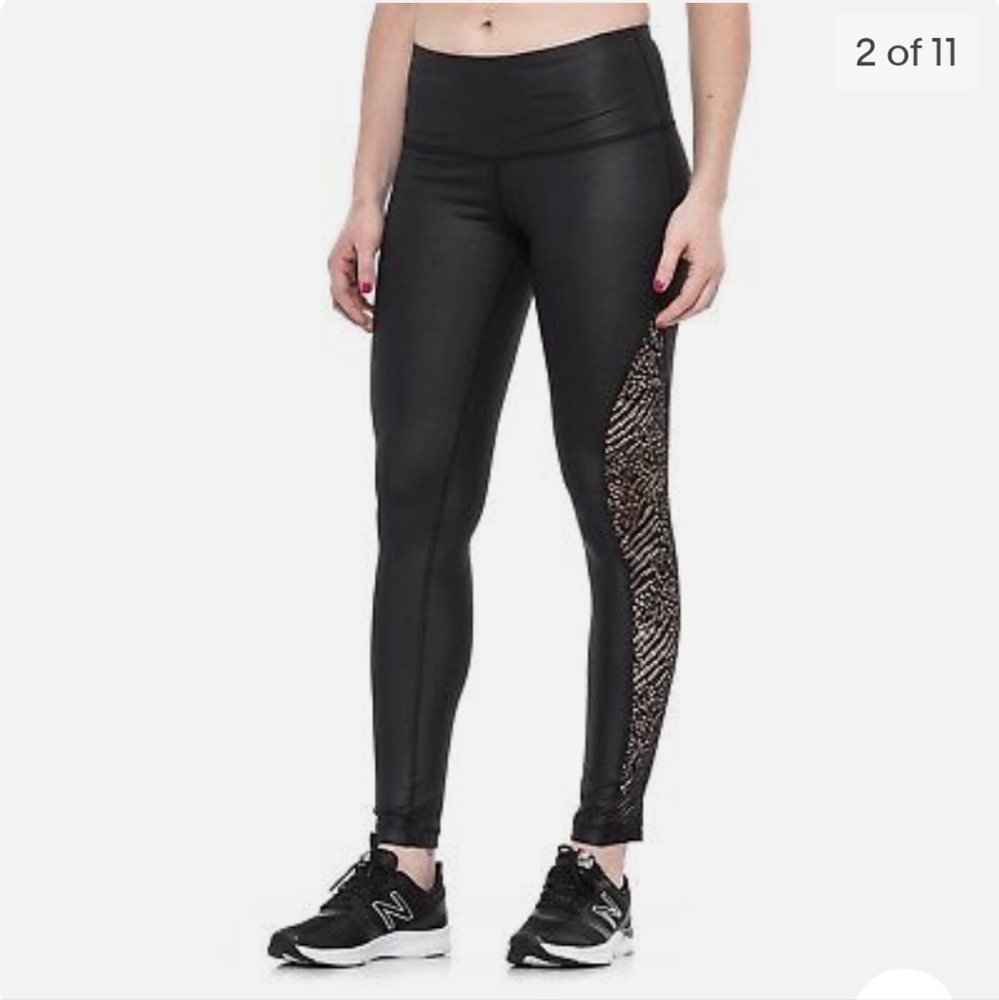 90 degrees Leggings with crochet inset and high waist sz S